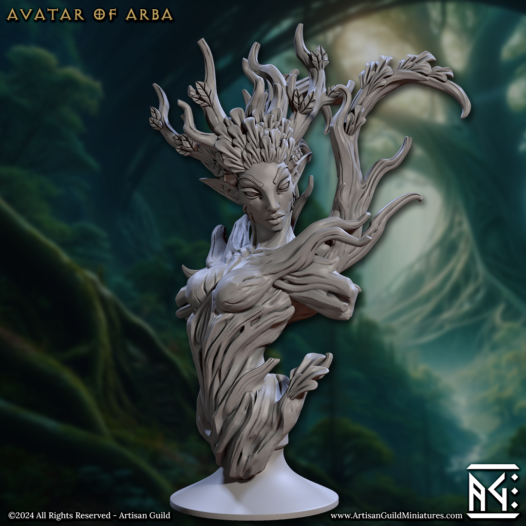 Barkwraith Spriggan Busts by Artisan Guild 3D Printed DnD Pathfinder Tabletop Resin Miniatures