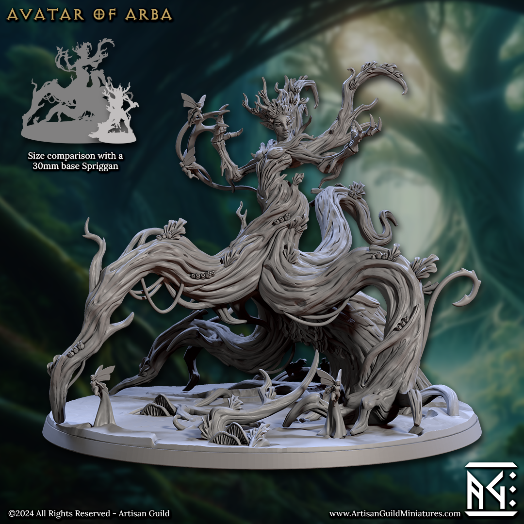 Barkwraith Spriggans by Artisan Guild 3D Printed DnD Pathfinder Tabletop Resin Miniatures
