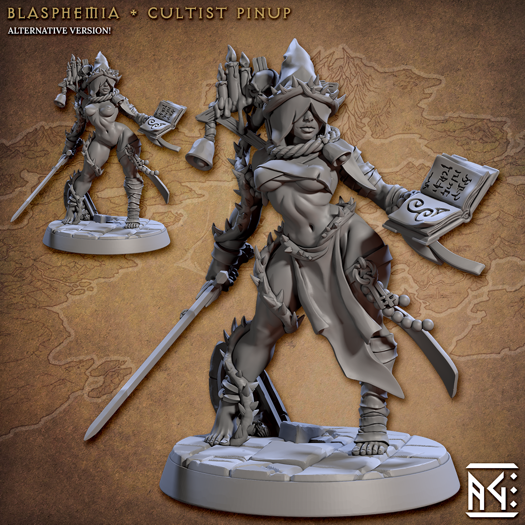 Rodburg Cultists of Melmora by Artisan Guild 3D Printed DnD Pathfinder Tabletop Resin Miniatures