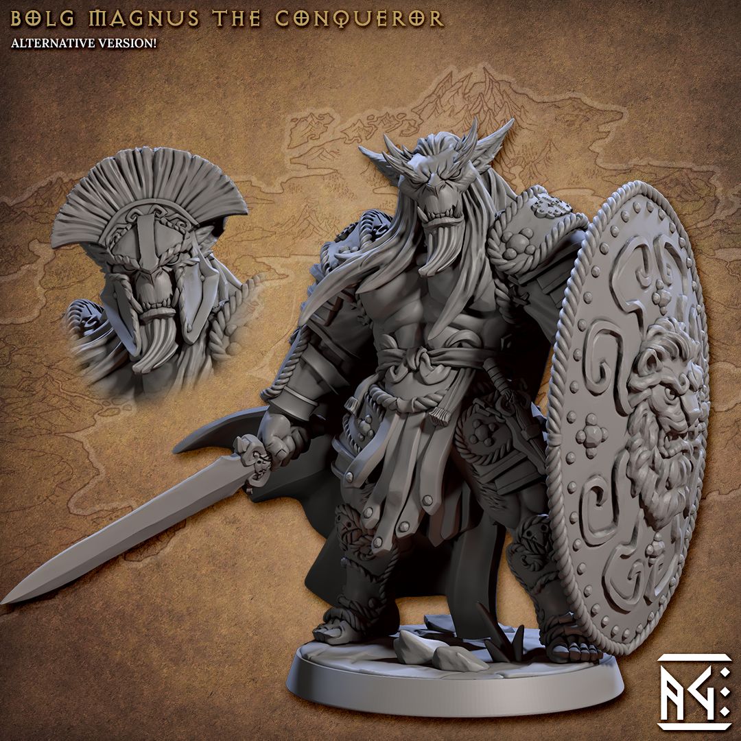 Bronzeclad Greatgoblins by Artisan Guild 3D Printed DnD Pathfinder Minis