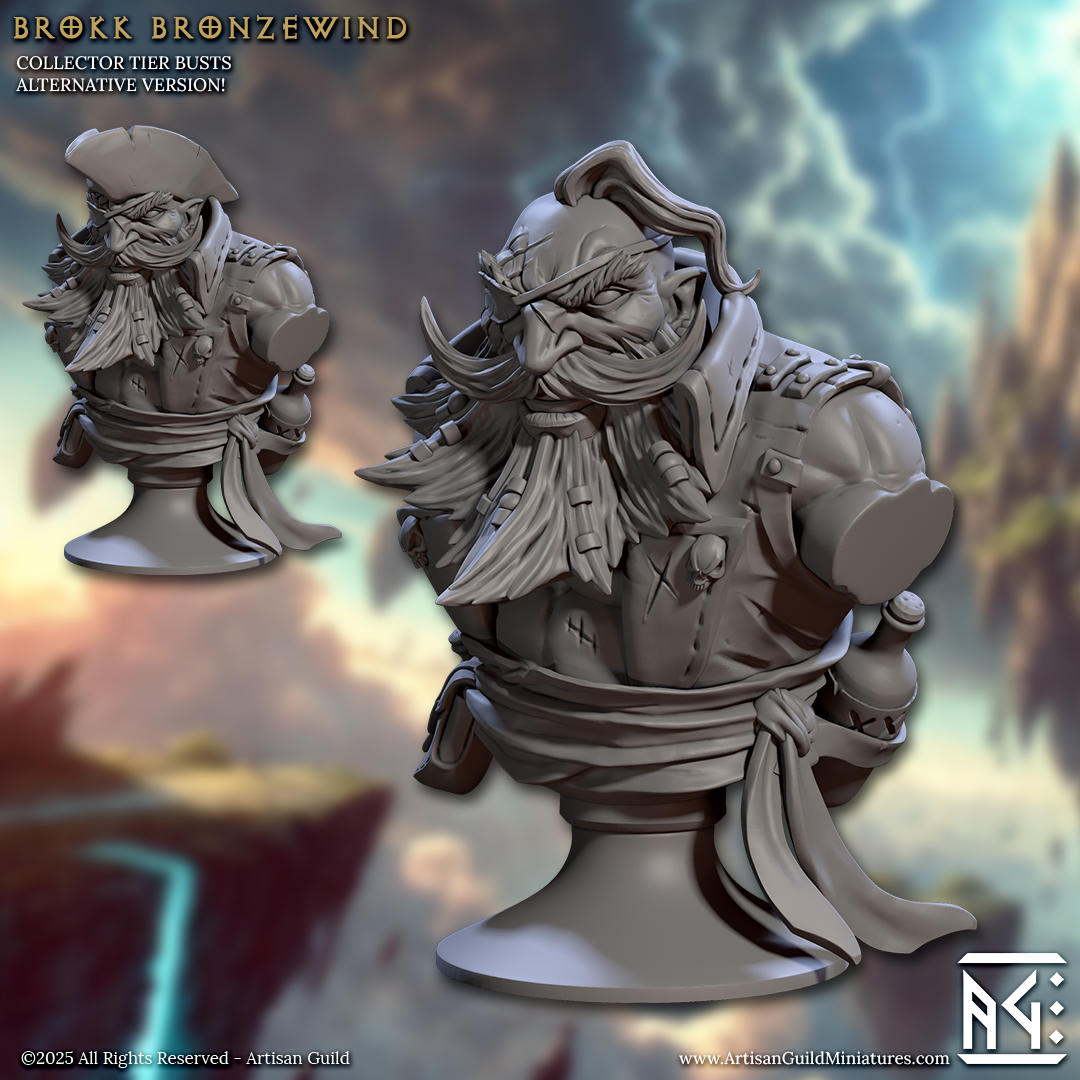 Raid at the Temple of Zephyra Busts by Artisan Guild 3D Printed DnD Pathfinder Tabletop Resin Miniatures