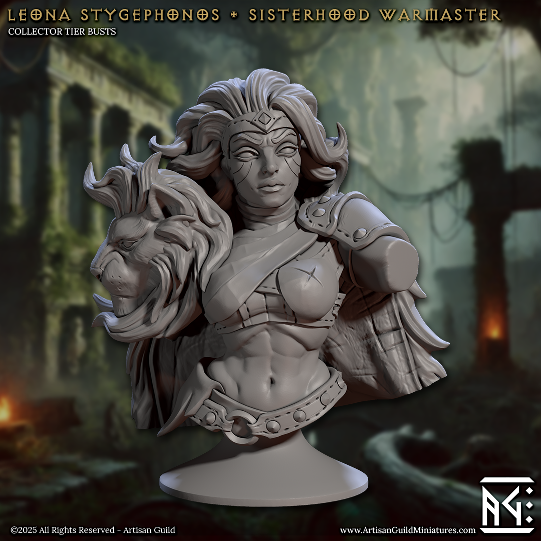 Veiled Sisterhood Busts by Artisan Guild 3D Printed DnD Pathfinder Minis