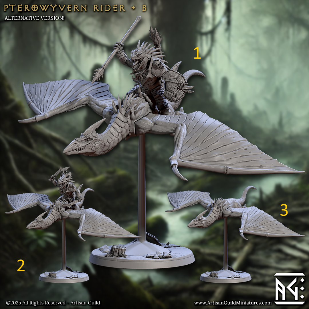 Lizardmen of Falgor's Swamp by Artisan Guild 3D Printed DnD Pathfinder Minis