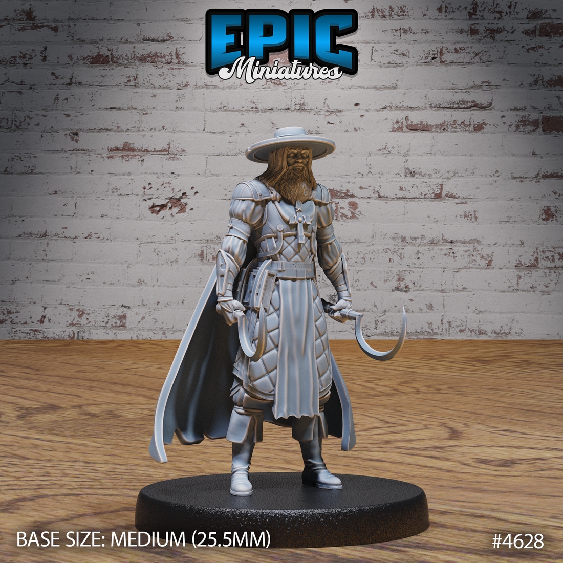 Monster Hunter Van Helsing (Faith Defender) by Epic Miniatures 3D Printed DnD Pathfinder Tabletop Resin Miniatures