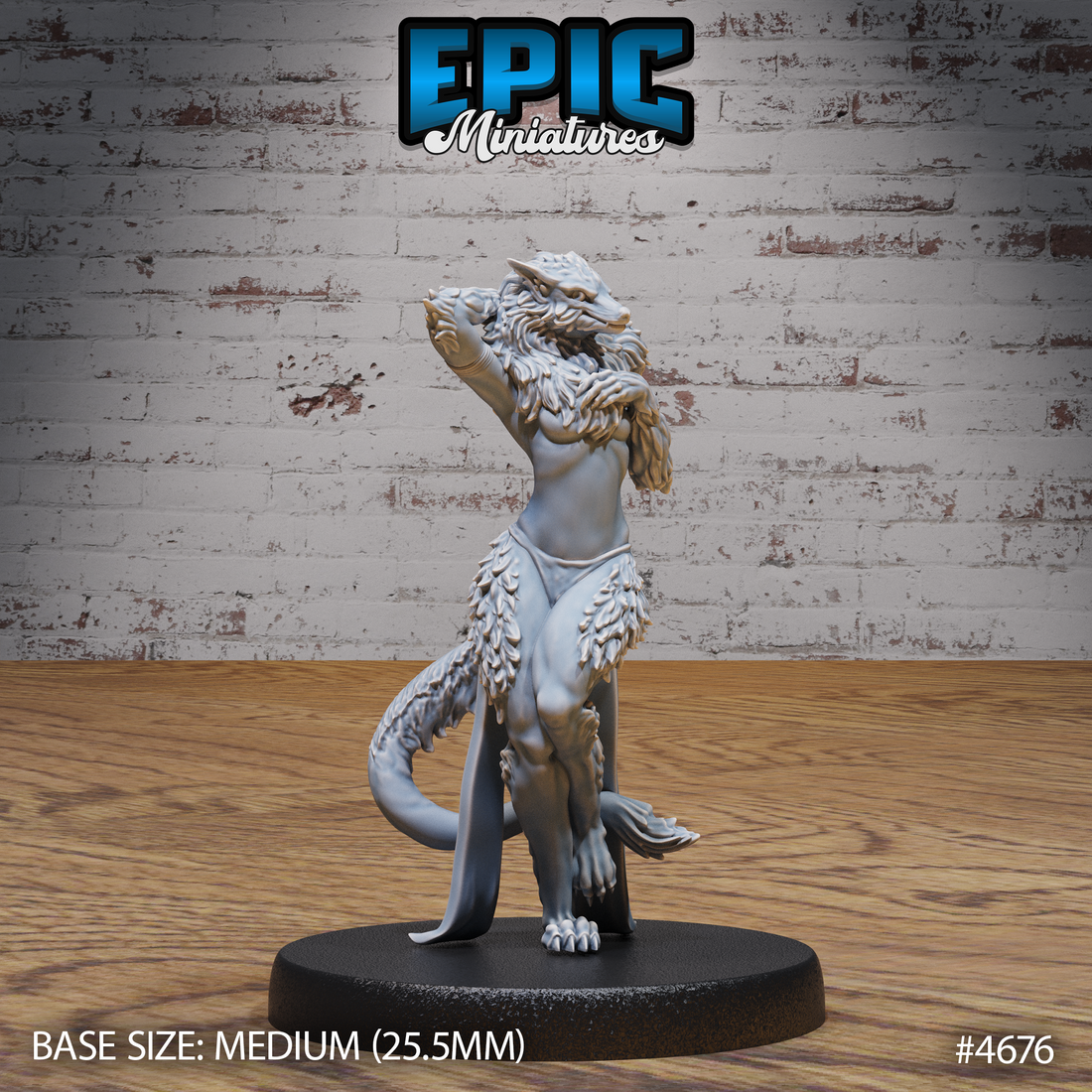 Werewolf Females (Beast Hunt) by Epic Miniatures 3D Printed DnD Pathfinder Tabletop Resin Miniatures