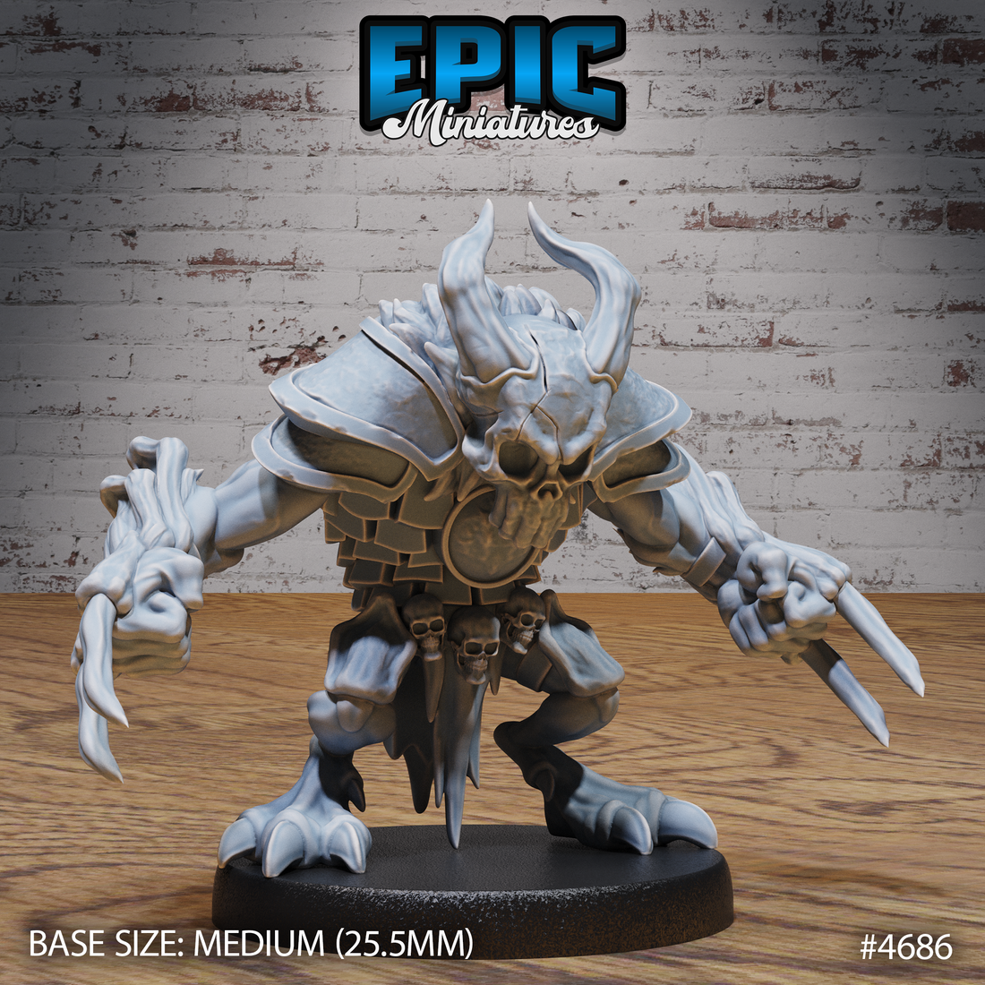 Skull Bears (Beast Hunt) by Epic Miniatures 3D Printed DnD Pathfinder Tabletop Resin Miniatures