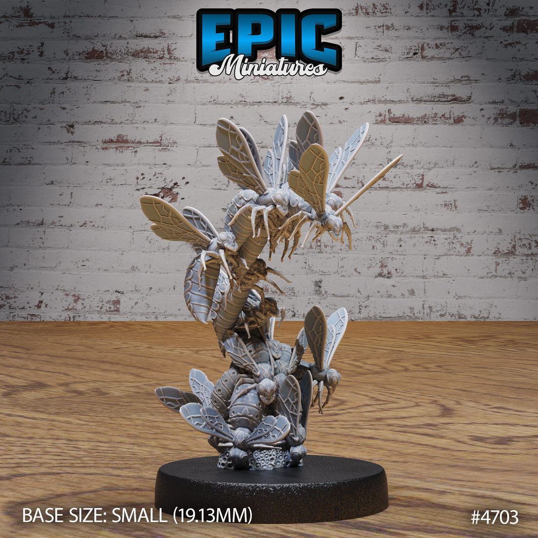 Wasp Swarms (Beast Hunt) by Epic Miniatures 3D Printed DnD Pathfinder Tabletop Resin Miniatures