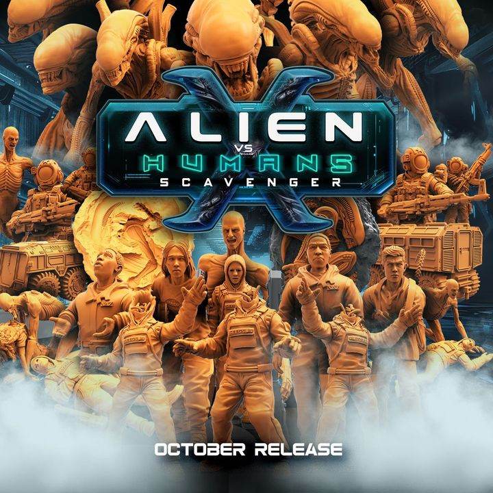 Aliens Vs Humans - Scavenger by Papsikels Miniatures 3D Printed Sci-Fi Warhammer Resin Miniatures by Magical Mini Workshop
