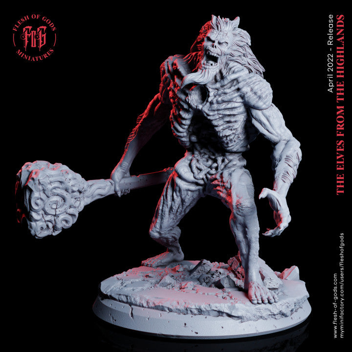 Elves From the Highlands by Flesh of Gods 3D Printed DnD Pathfinder Tabletop Resin Miniatures