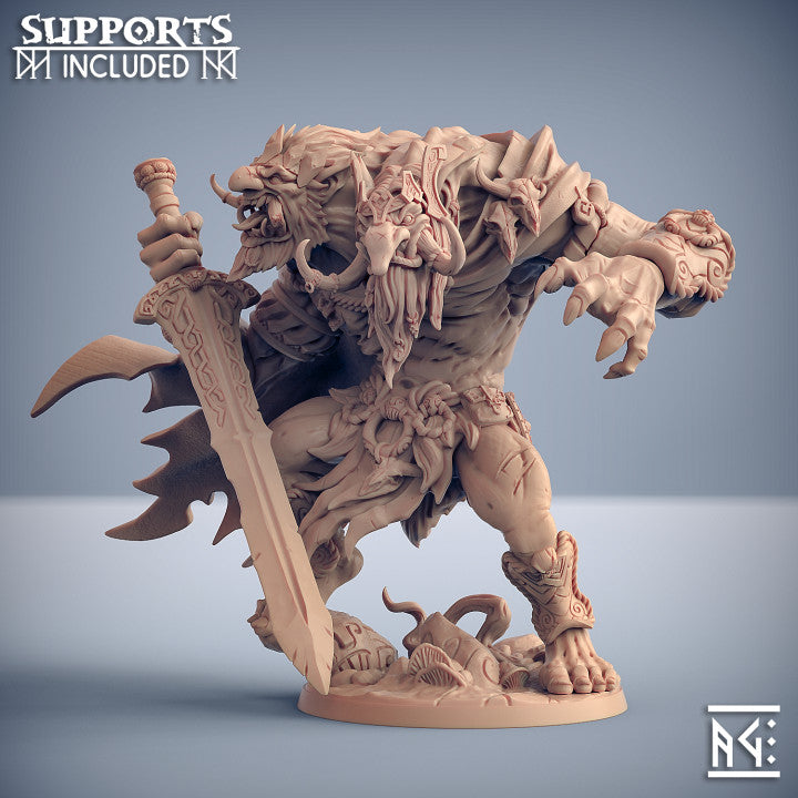 Svartwood Trolls by Artisan Guild 3D Printed DnD Pathfinder Minis