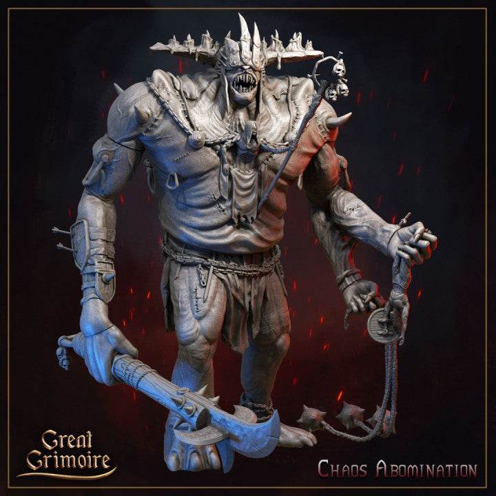 Burning Chaos by Great Grimoire 3D Printed DnD Pathfinder Tabletop Resin Miniatures by Magical Mini Workshop
