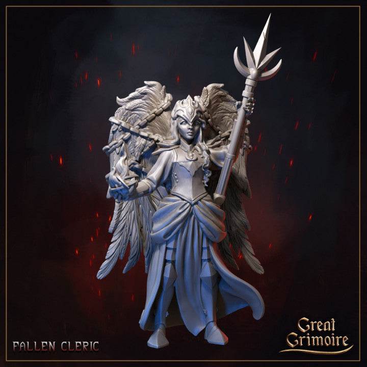 Burning Chaos by Great Grimoire 3D Printed DnD Pathfinder Tabletop Resin Miniatures by Magical Mini Workshop