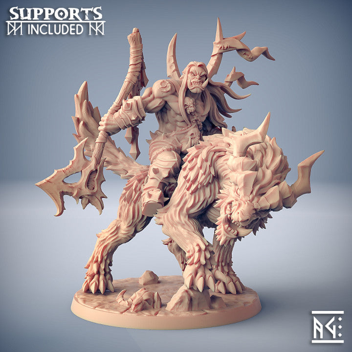 Orc Barbarians by Artisan Guild 3D Printed DnD Pathfinder Minis