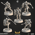 Shields of Dawn by Cast N Play 3D Printed DnD Pathfinder Tabletop Resin Miniatures by Magical Mini Workshop