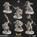 Shields of Dawn by Cast N Play 3D Printed DnD Pathfinder Tabletop Resin Miniatures by Magical Mini Workshop