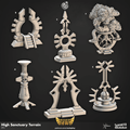 Shields of Dawn by Cast N Play 3D Printed DnD Pathfinder Tabletop Resin Miniatures by Magical Mini Workshop