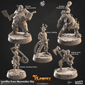 Townsfolk of Mennesker by Cast N Play 3D Printed DnD Pathfinder Tabletop Resin Miniatures by Magical Mini Workshop
