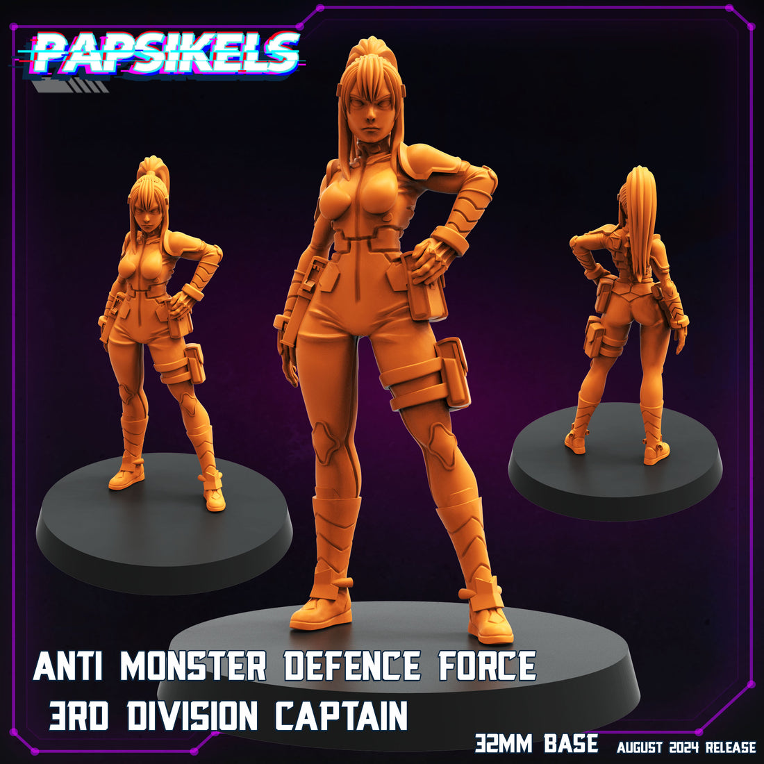 Cyberpunk August '24 by Papsikels Miniatures 3D Printed Sci-Fi Warhammer Resin Miniatures