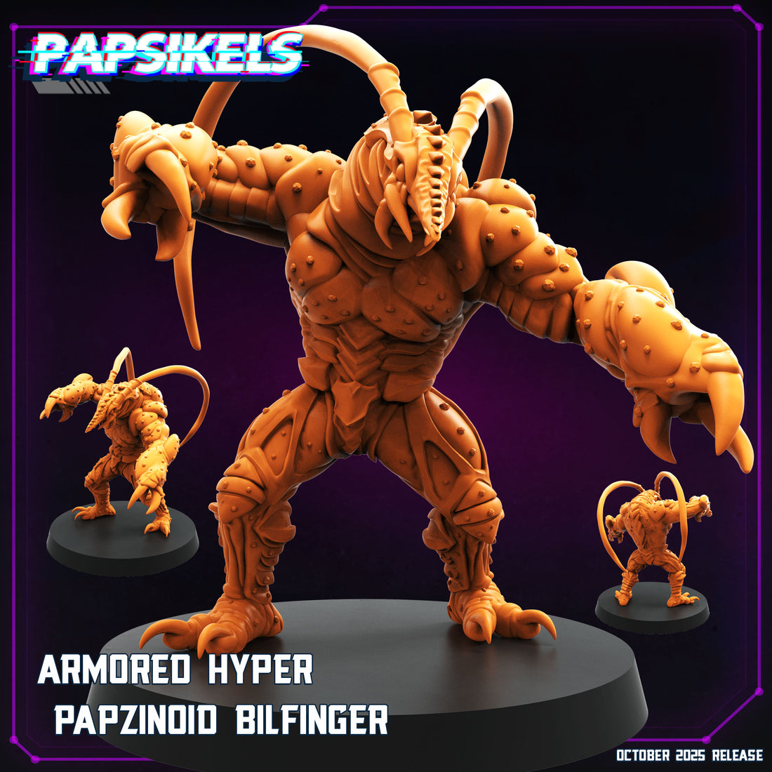 Cyberpunk October '25 by Papsikels Miniatures 3D Printed Sci-Fi Warhammer Resin Miniatures