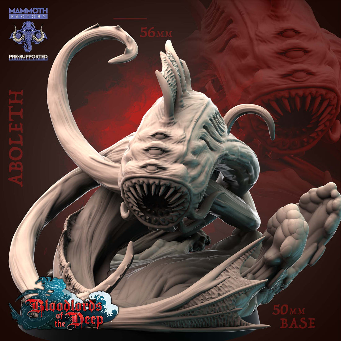 Bloodlords of the Deep by Mammoth Factory 3D Printed DnD Pathfinder Tabletop Resin Miniatures