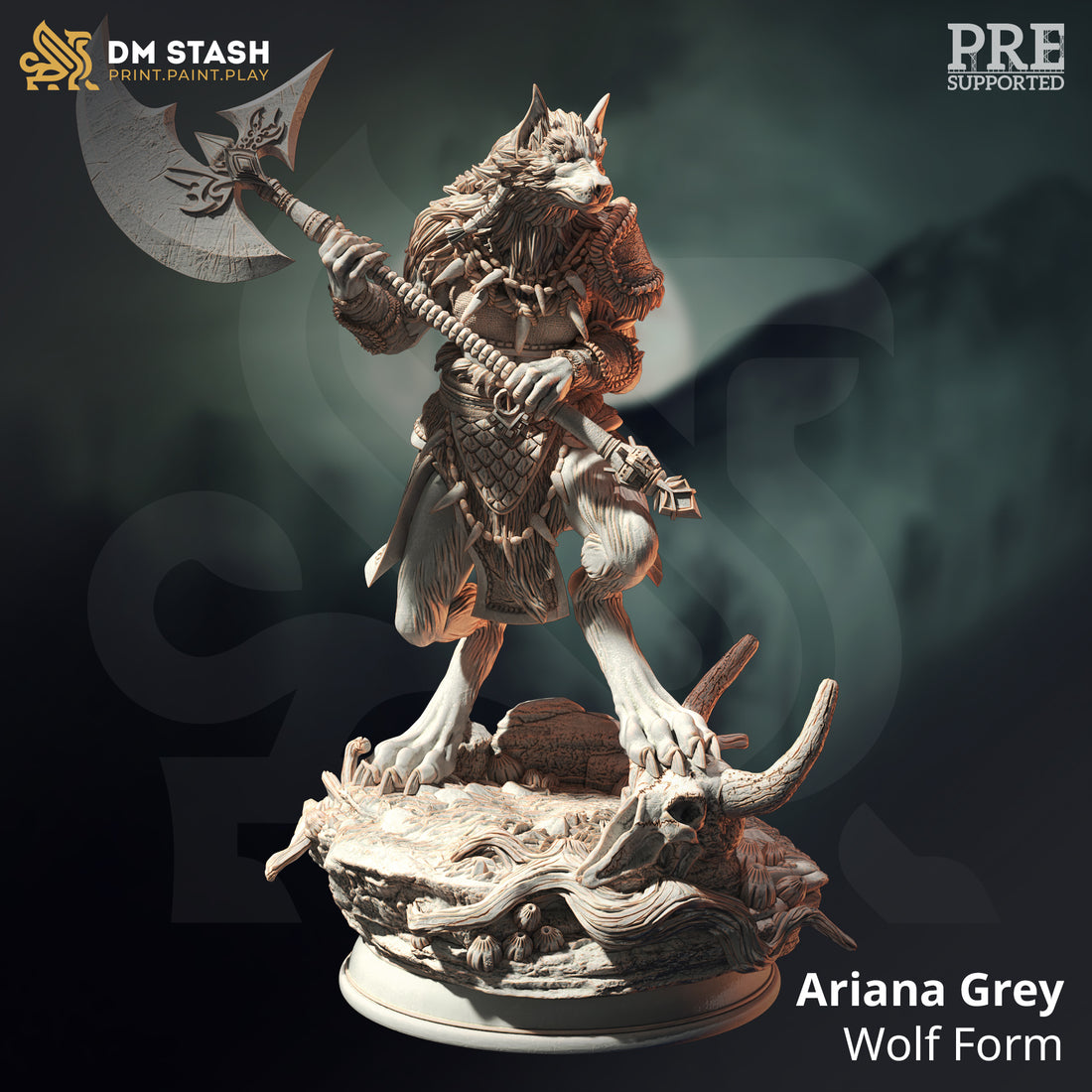 Call of the Moon by DM Stash 3D Printed DnD Pathfinder Tabletop Resin Miniatures