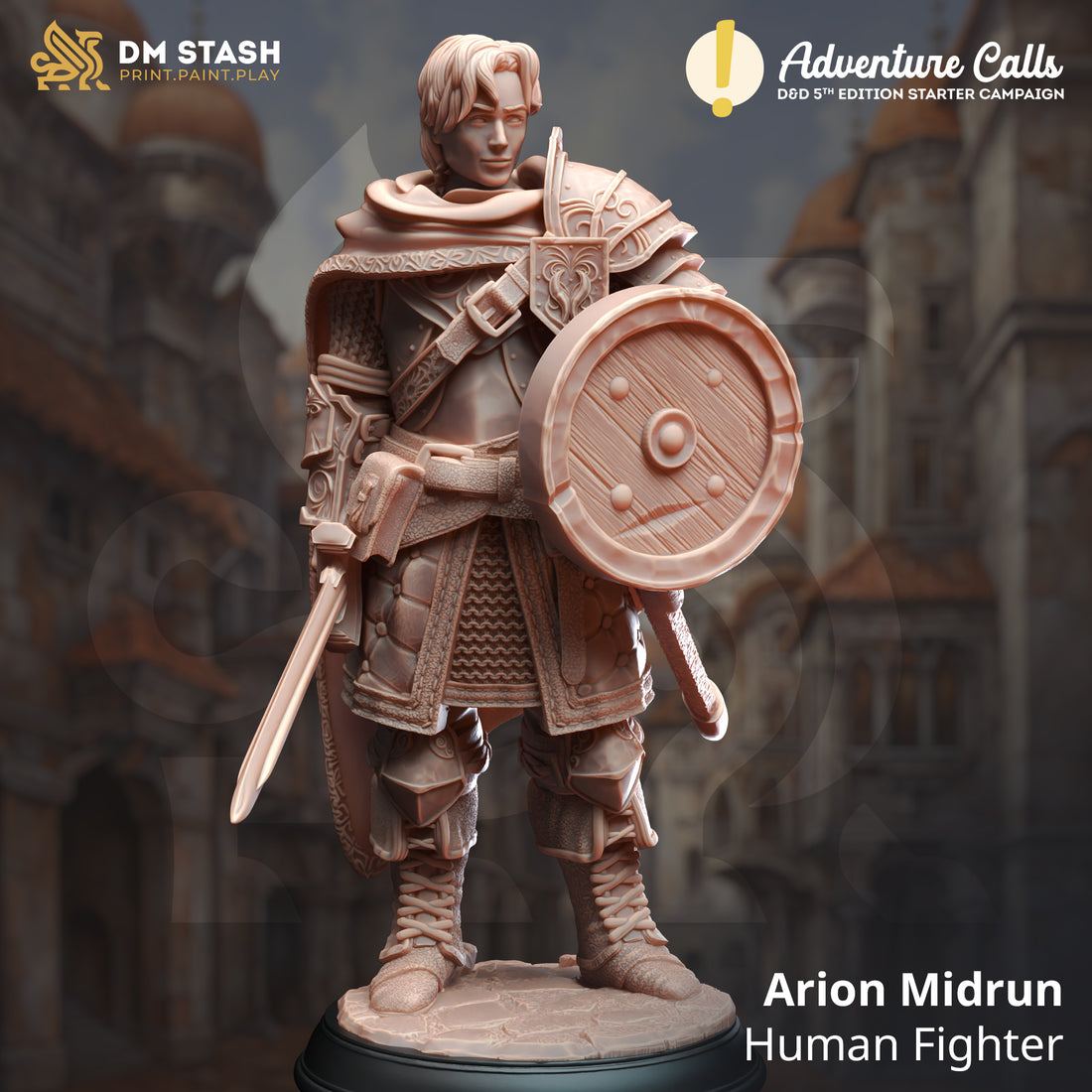 Adventure Calls by DM Stash 3D Printed DnD Pathfinder Tabletop Resin Miniatures