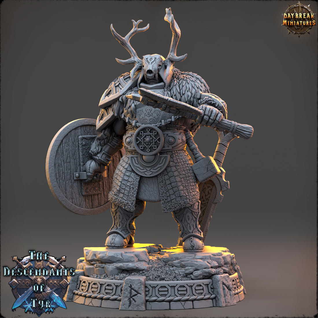 Descendants of Tyr by Daybreak Miniatures 3D Printed DnD Pathfinder Tabletop Resin Miniatures