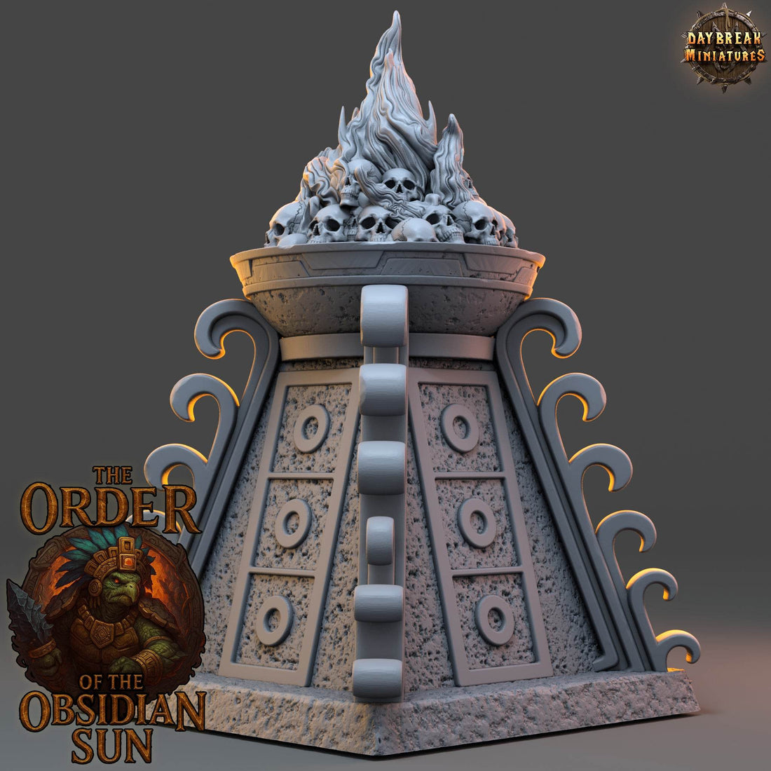 Order of the Obsidian Sun by Daybreak Miniatures 3D Printed DnD D&D Pathfinder Tabletop Resin Miniatures