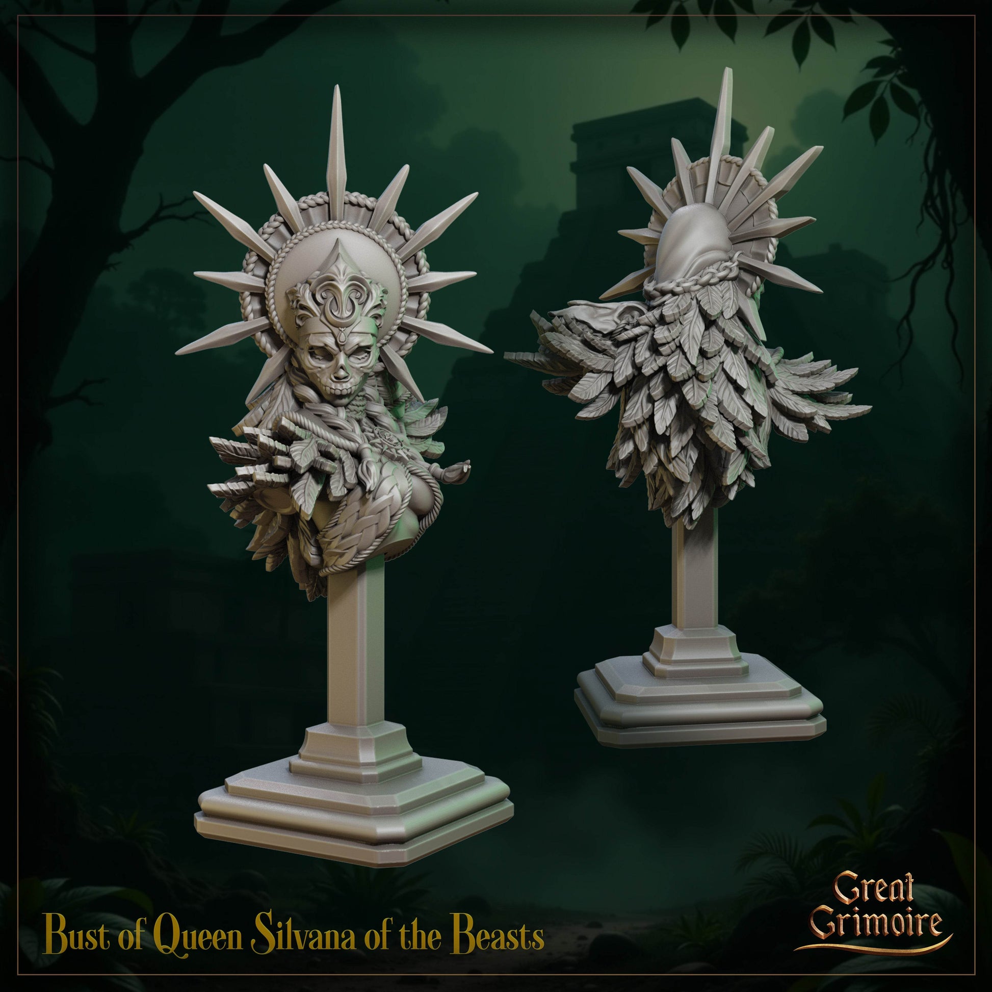 The Last Roar of the Beast by Great Grimoire 3D Printed Beastman DnD Pathfinder Tabletop Resin Miniatures by Magical Mini Wor