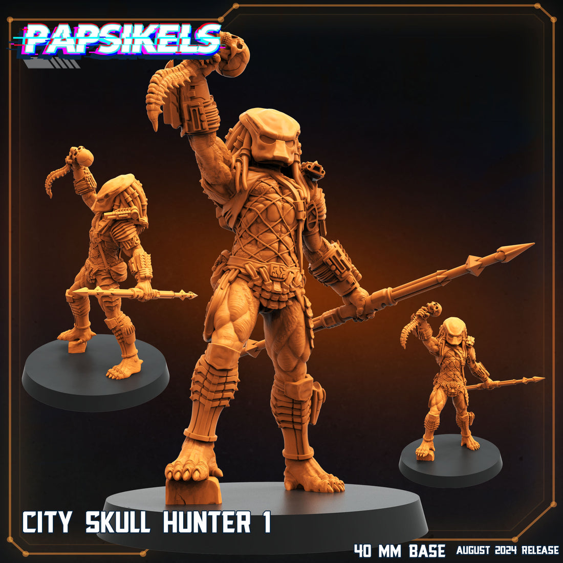 Aliens Vs Humans - No Remorse by Papsikels Miniatures 3D Printed Warhammer Sci-Fi Resin Miniatures