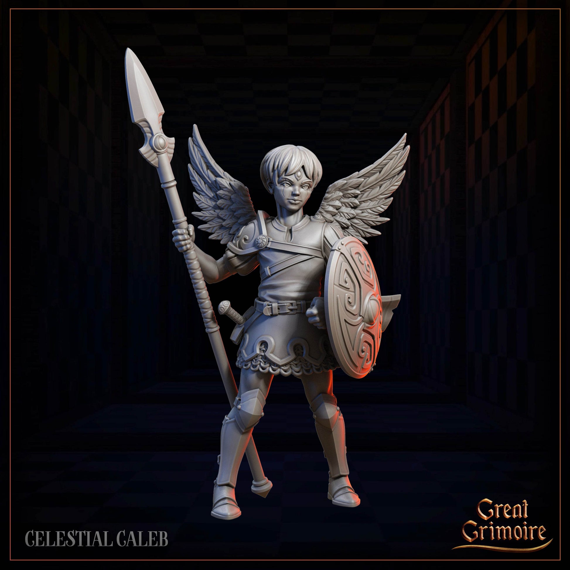 Celestial Gambit - Luminous Legion by Great Grimoire 3D Printed DnD Pathfinder Tabletop Resin Miniatures by Magical Mini Work