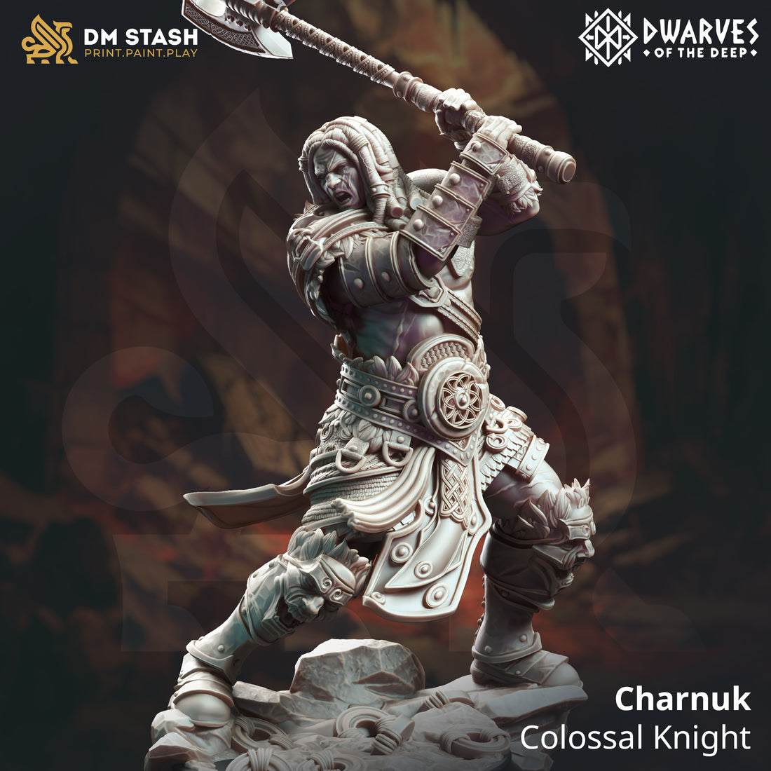 Dwarves of the Deep by DM Stash 3D Printed DnD Pathfinder Tabletop Resin Miniatures