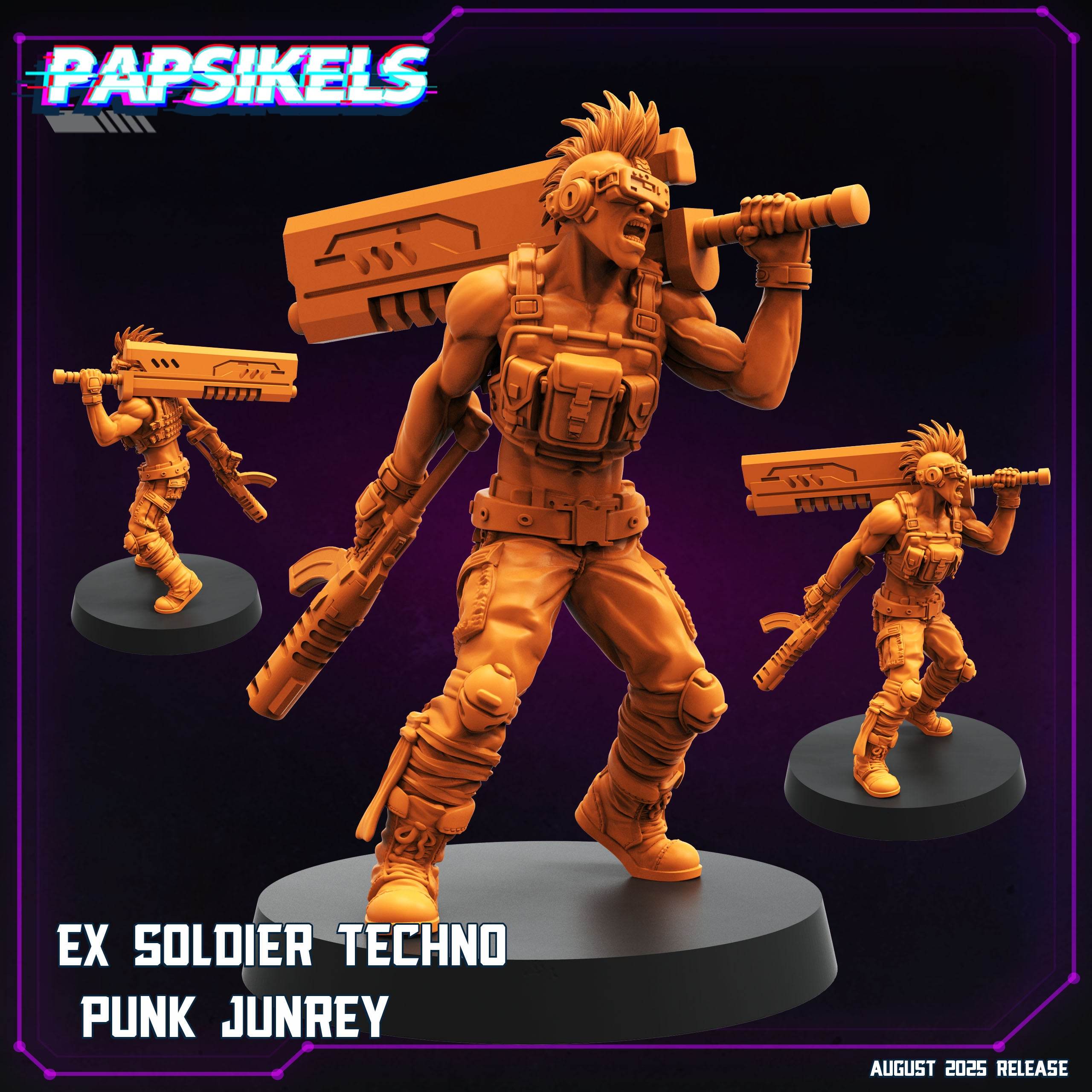 Cyberpunk August '25 by Papasikels Miniatures 3D Printed Sci