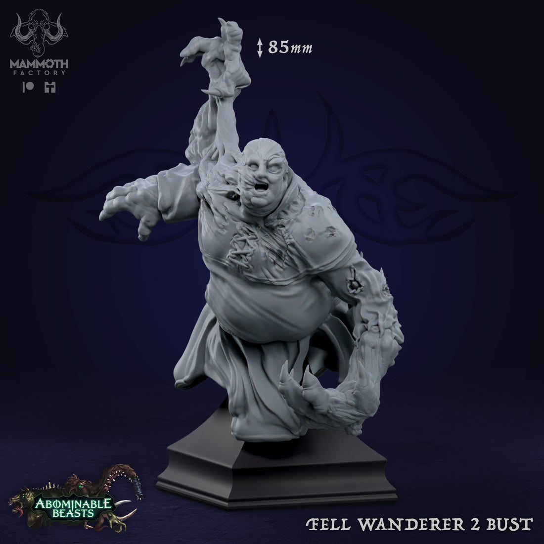 Abominable Beasts by Mammoth Factory 3D Printed DnD Pathfinder Tabletop Resin Miniatures