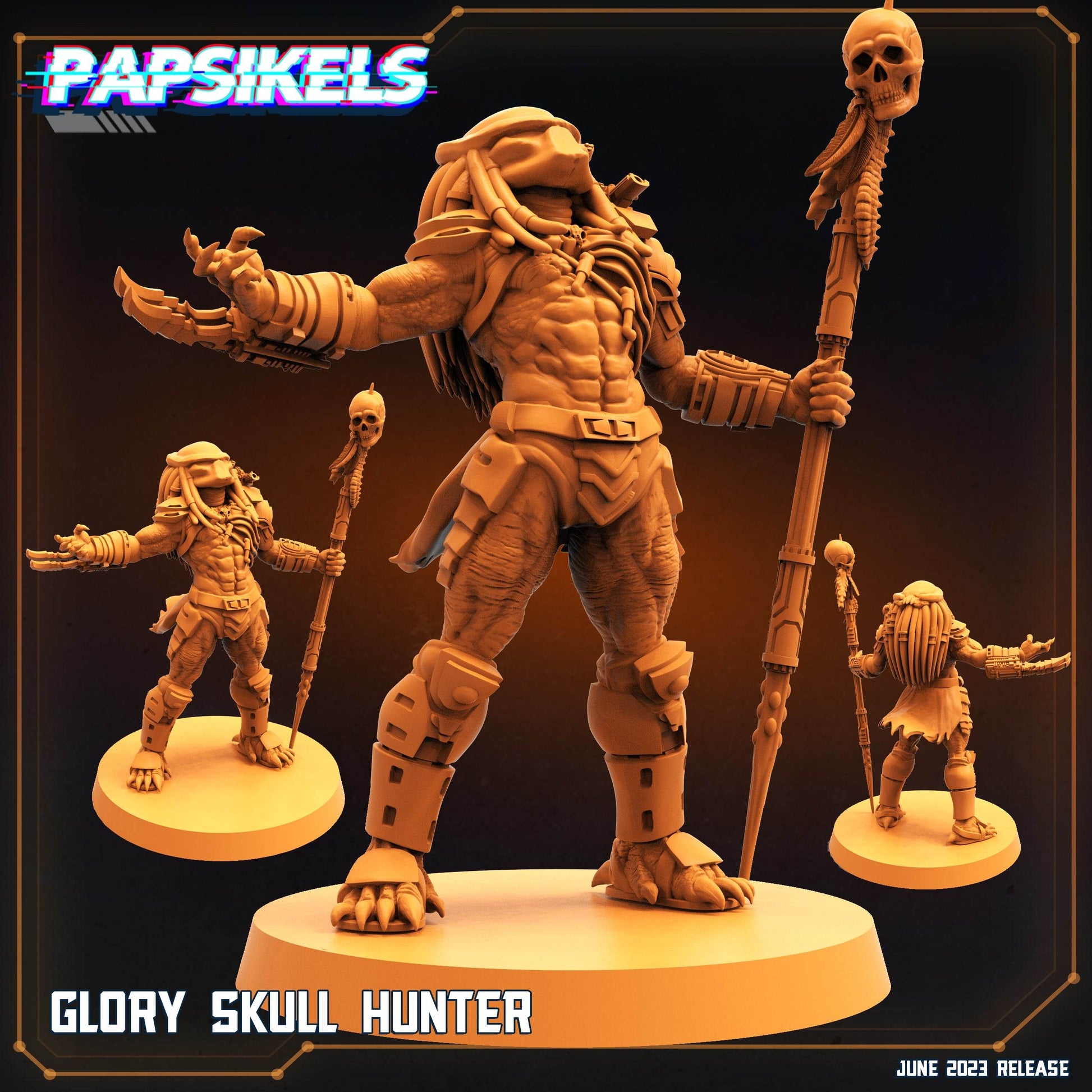 Aliens Vs Humans Vol 5 by Papsikels Miniatures 3D Printed Sci-Fi Warhammer Resin Miniatures by Magical Mini Workshop