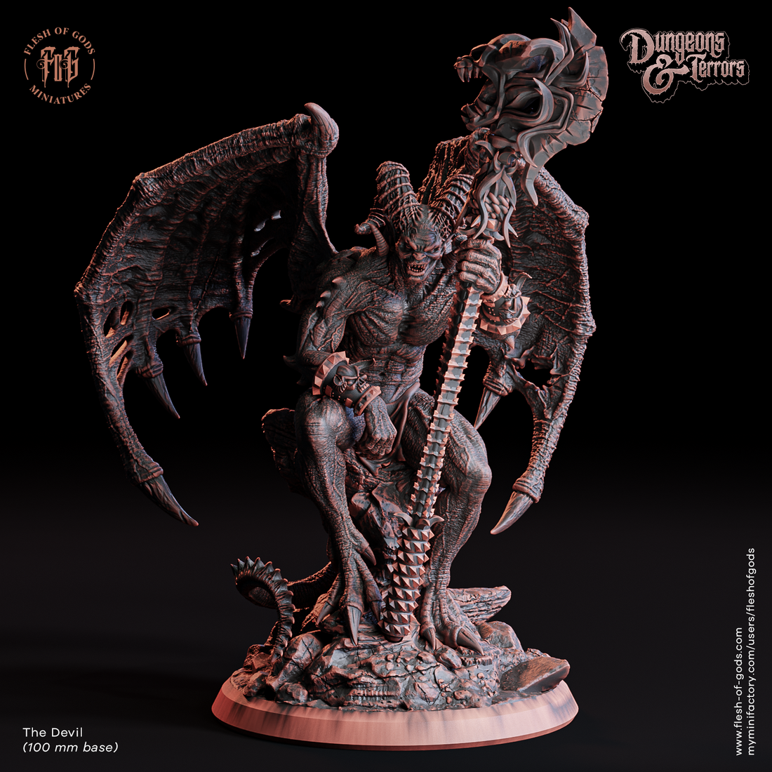 Dungeons & Terror by Flesh of Gods 3D Printed DnD Pathfinder Tabletop Resin Miniatures