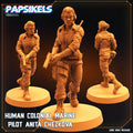 Aliens Vs Humans Vol 5 by Papsikels Miniatures 3D Printed Sci-Fi Warhammer Resin Miniatures by Magical Mini Workshop