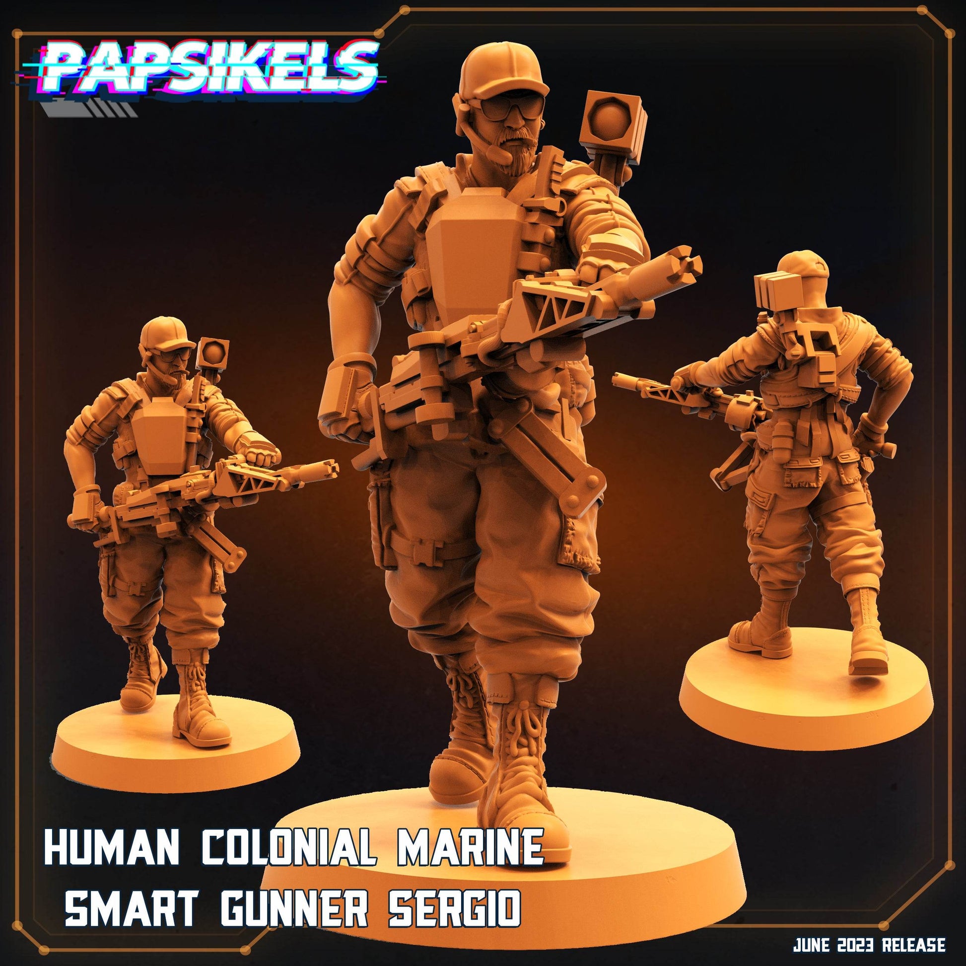 Aliens Vs Humans Vol 5 by Papsikels Miniatures 3D Printed Sci-Fi Warhammer Resin Miniatures by Magical Mini Workshop