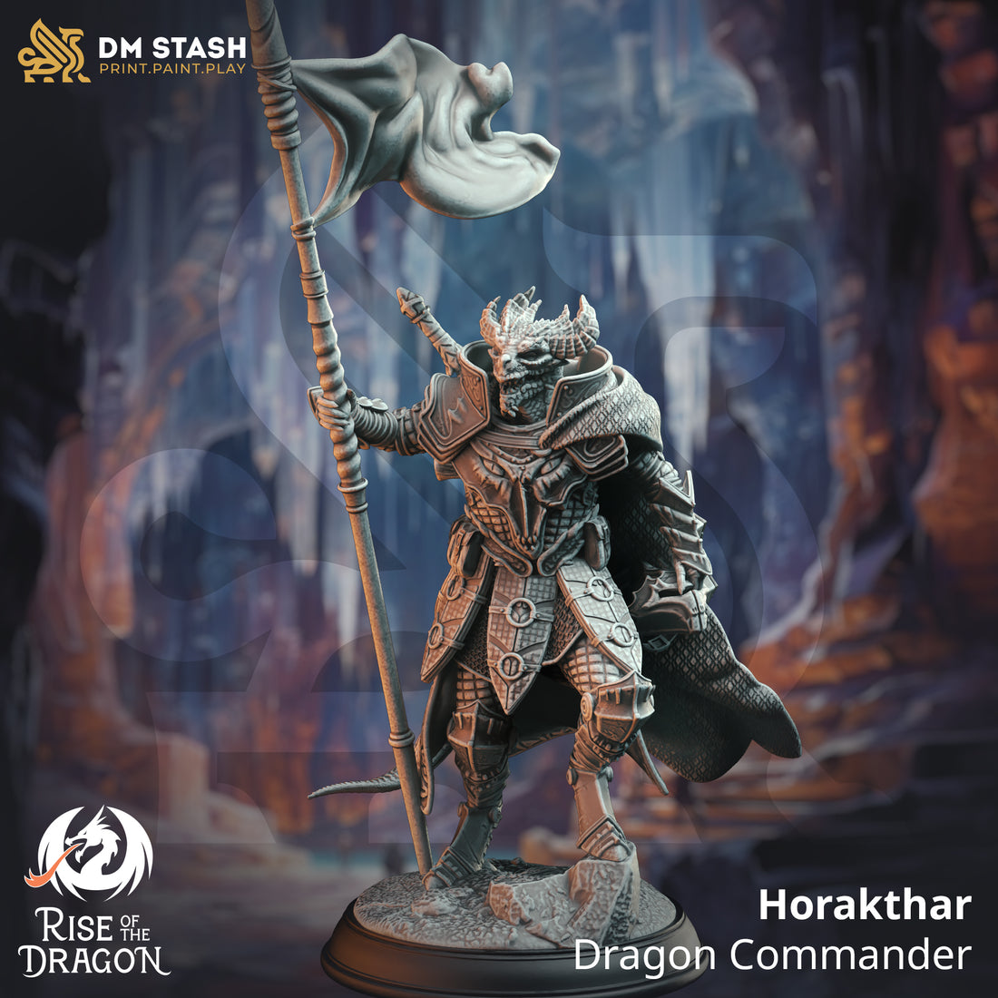 Rise of the Dragons by DM Stash 3D Printed DnD Pathfinder Tabletop Resin Miniatures