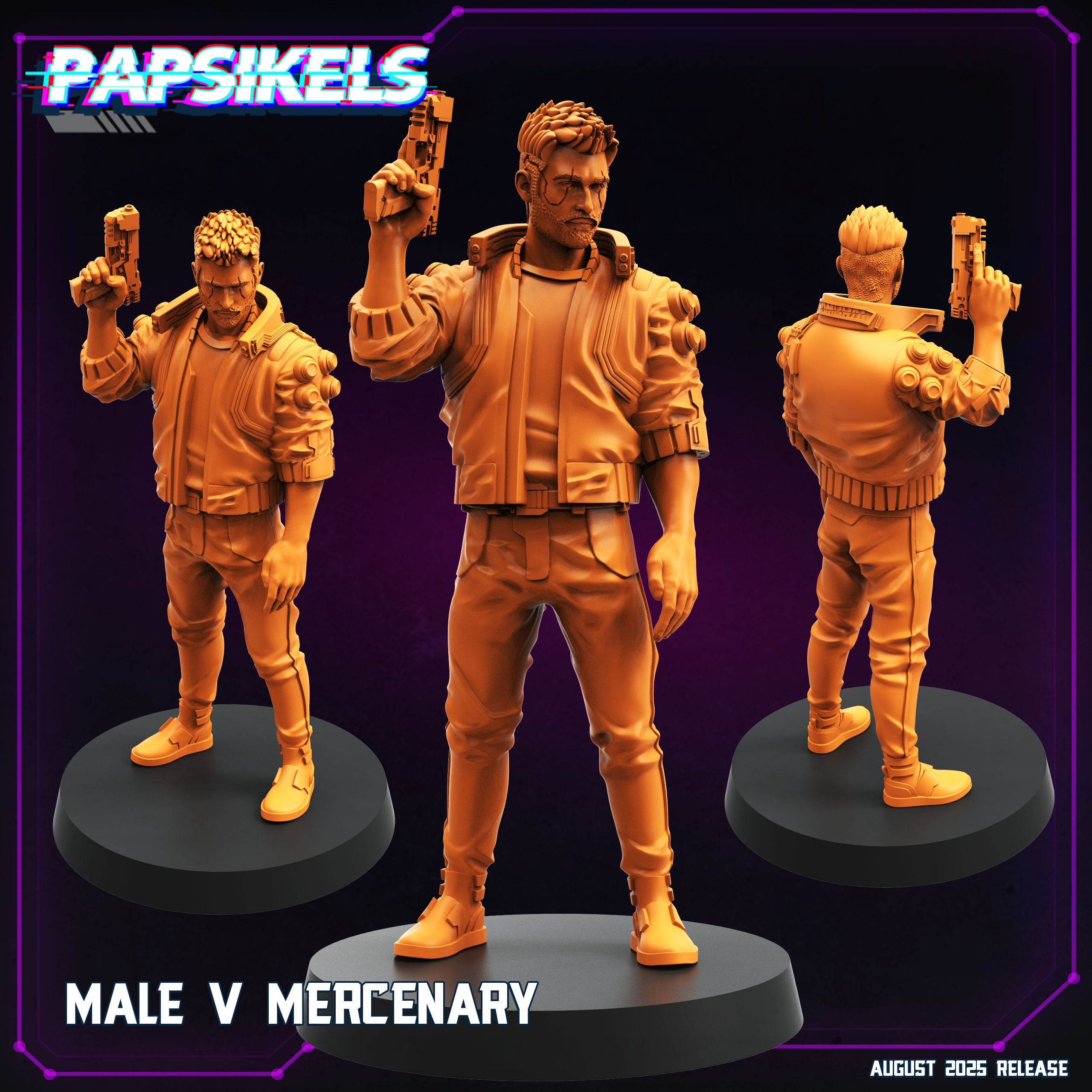 Cyberpunk August '25 by Papasikels Miniatures 3D Printed Sci