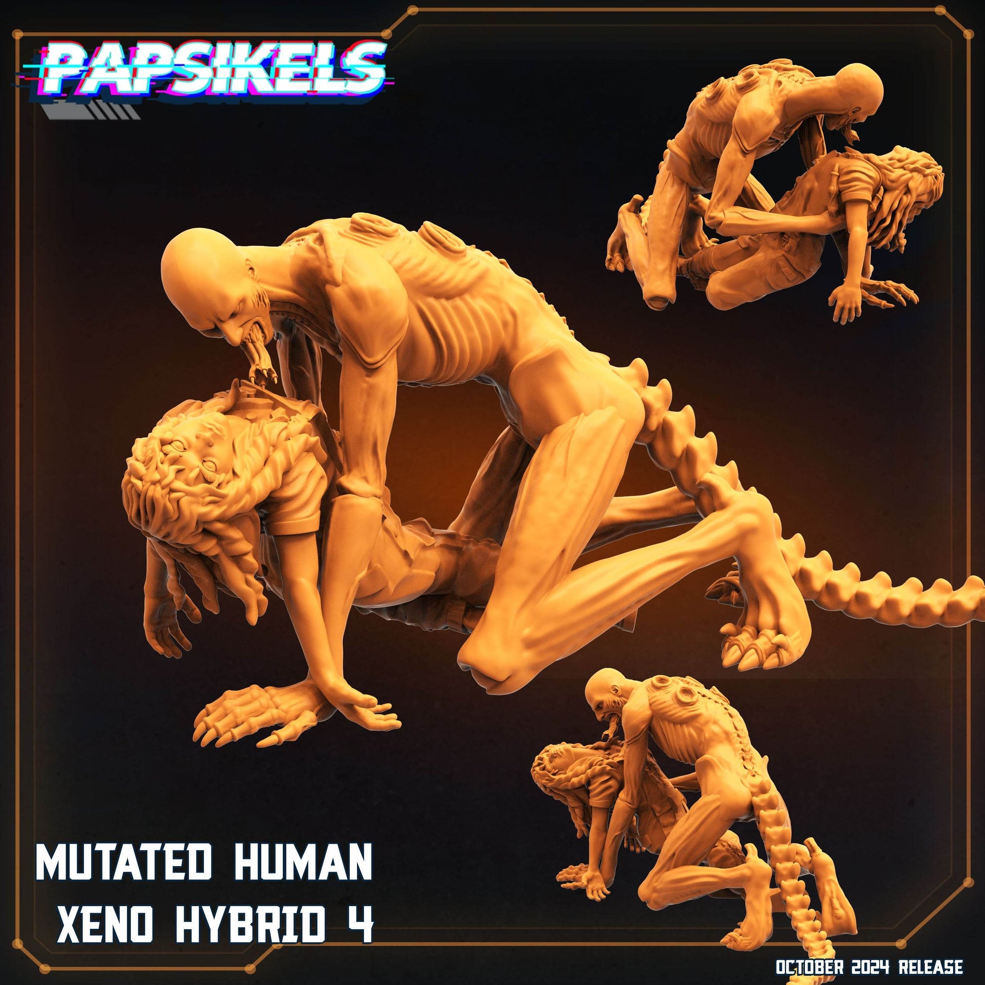 Aliens Vs Humans - Scavenger by Papsikels Miniatures 3D Printed Sci-Fi Warhammer Resin Miniatures by Magical Mini Workshop