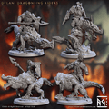 Magmaforged Dwarves by Artisan Guild 3D Printed DnD Pathfinder Minis by Magical Mini Workshop