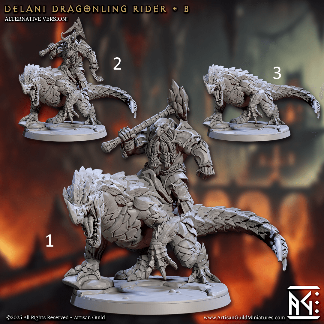 Magmaforged Dwarves by Artisan Guild 3D Printed DnD Pathfinder Minis by Magical Mini Workshop