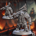 Magmaforged Dwarves by Artisan Guild 3D Printed DnD Pathfinder Minis by Magical Mini Workshop
