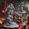Magmaforged Dwarves by Artisan Guild 3D Printed DnD Pathfinder Minis by Magical Mini Workshop