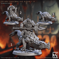 Magmaforged Dwarves by Artisan Guild 3D Printed DnD Pathfinder Minis by Magical Mini Workshop