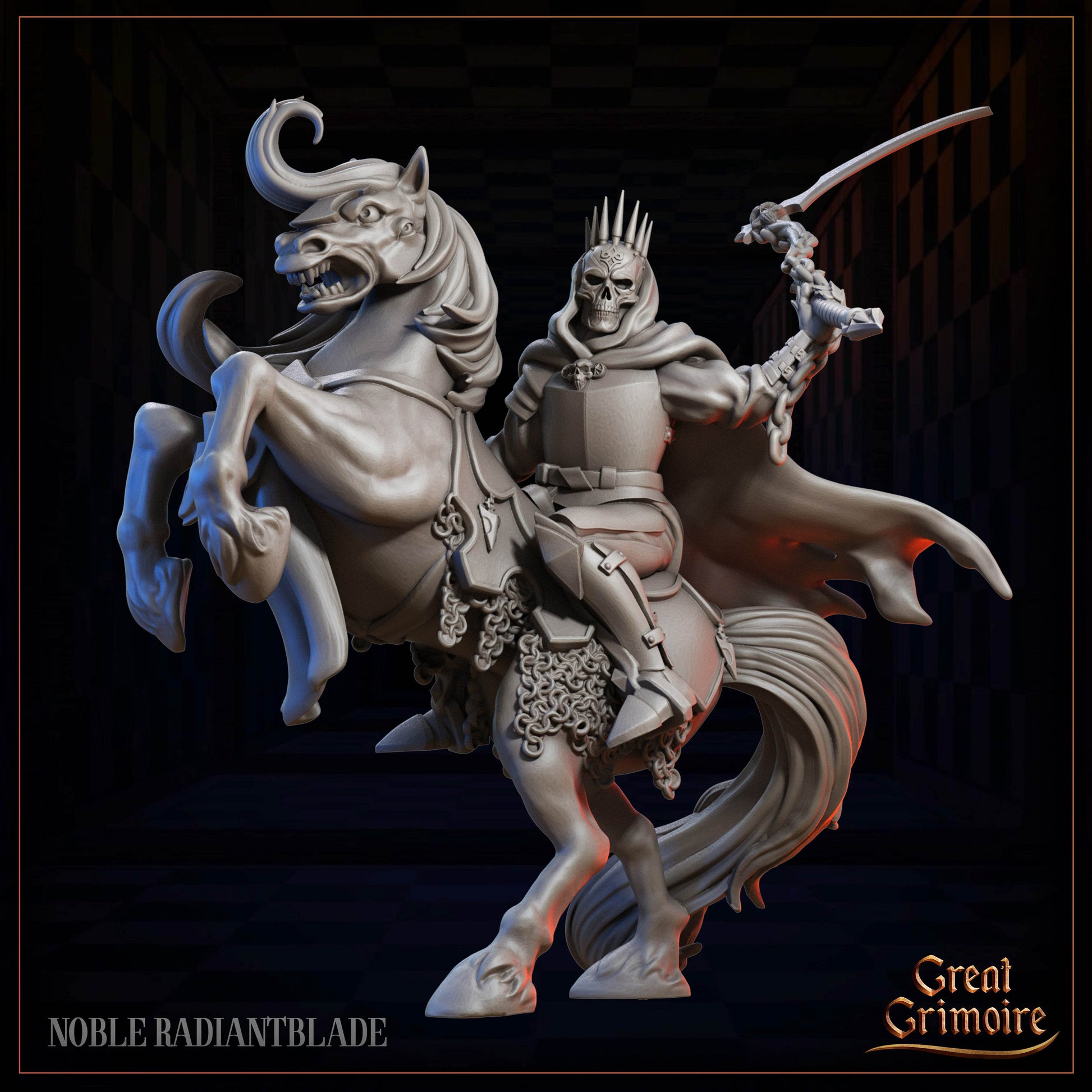 Celestial Gambit - Luminous Legion by Great Grimoire 3D Printed DnD Pathfinder Tabletop Resin Miniatures by Magical Mini Work