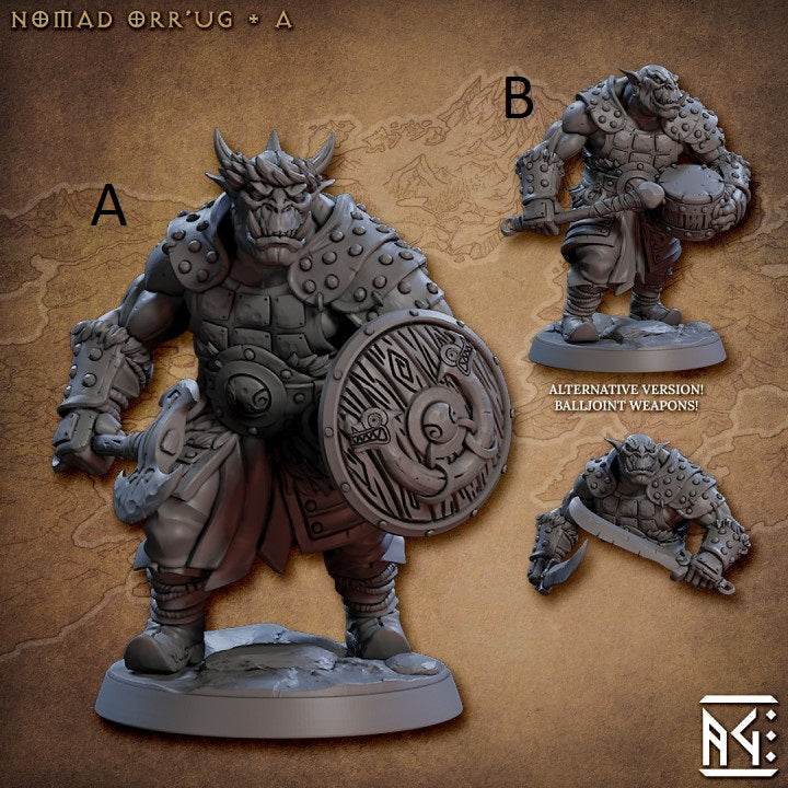 Nomad Orr'ugs by Artisan Guild 3D Printed DnD Pathfinder Minis by Magical Mini Workshop
