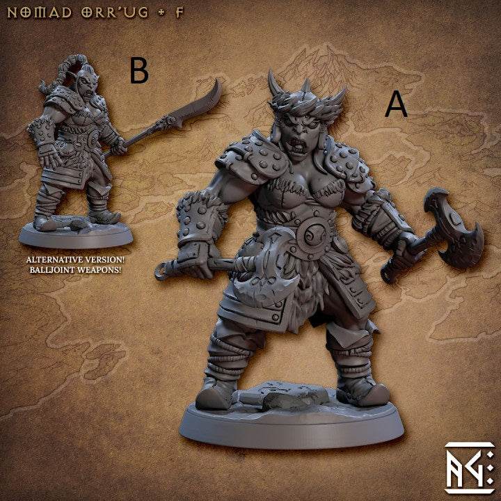 Nomad Orr'ugs by Artisan Guild 3D Printed DnD Pathfinder Minis by Magical Mini Workshop