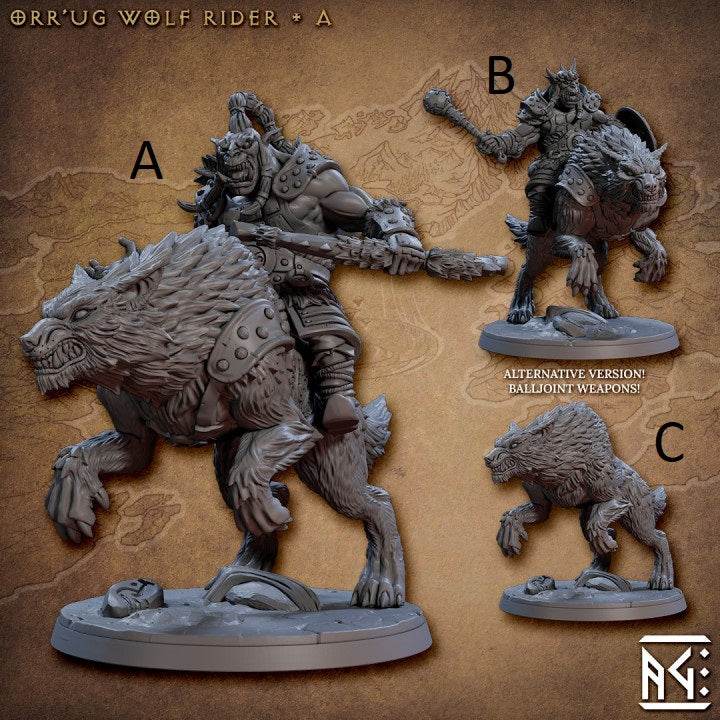 Nomad Orr'ugs by Artisan Guild 3D Printed DnD Pathfinder Minis by Magical Mini Workshop